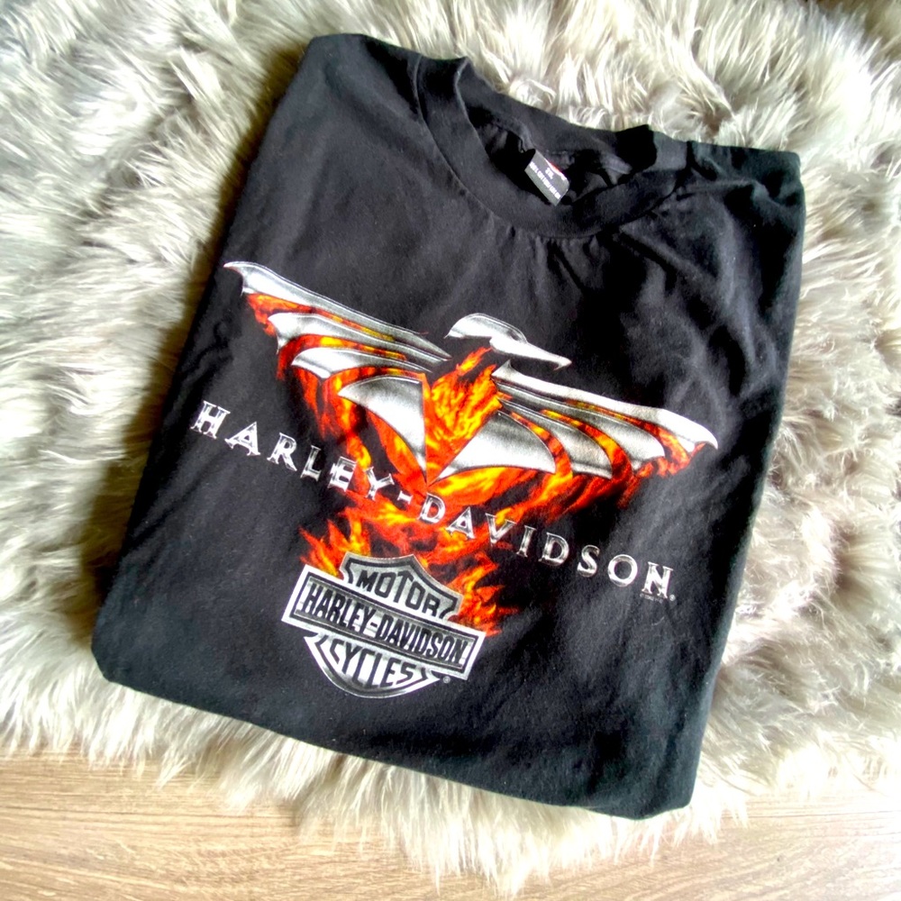 Vintage Harley Davidson Flame Tee